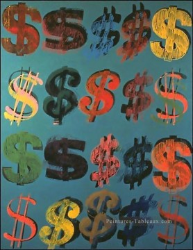 Signo de dólar 3 Andy Warhol Pinturas al óleo